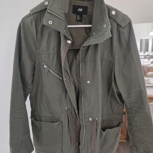 H&M Women's Olive Military Jacket